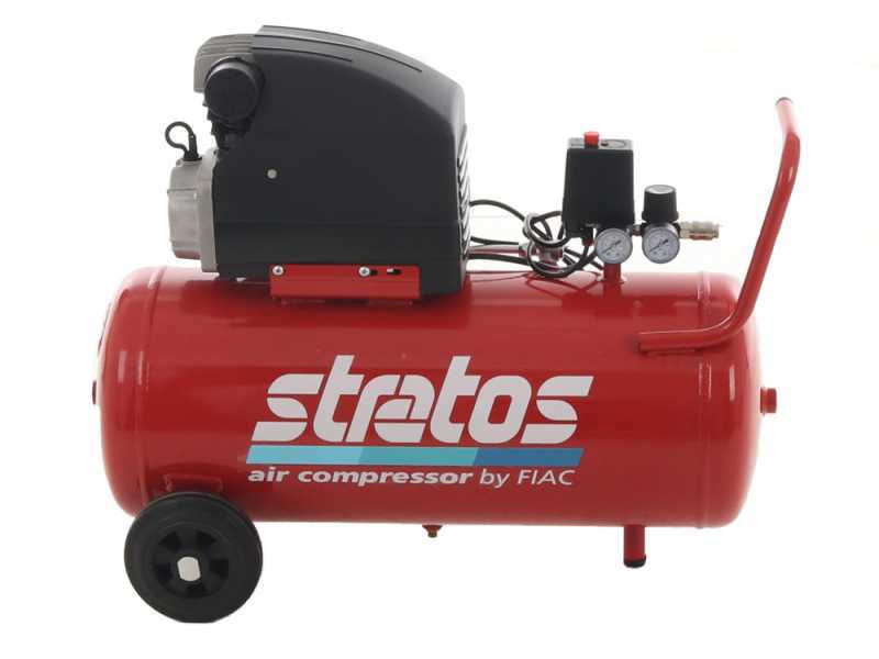 Elektrischer Kompressor auf R&auml;dern FIAC STRATOS 50 - 2 PS Motor, Tank: 50 L