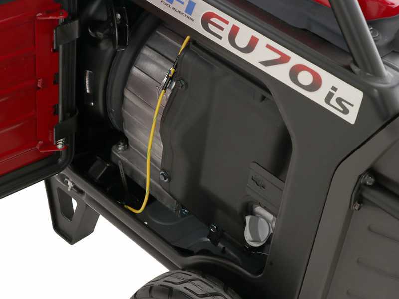 Honda EU70is - Benzin-Inverter-Stromerzeuger mit R&auml;dern 7 kW - Dauerleistung 5.5 kW - 230V + ATS
