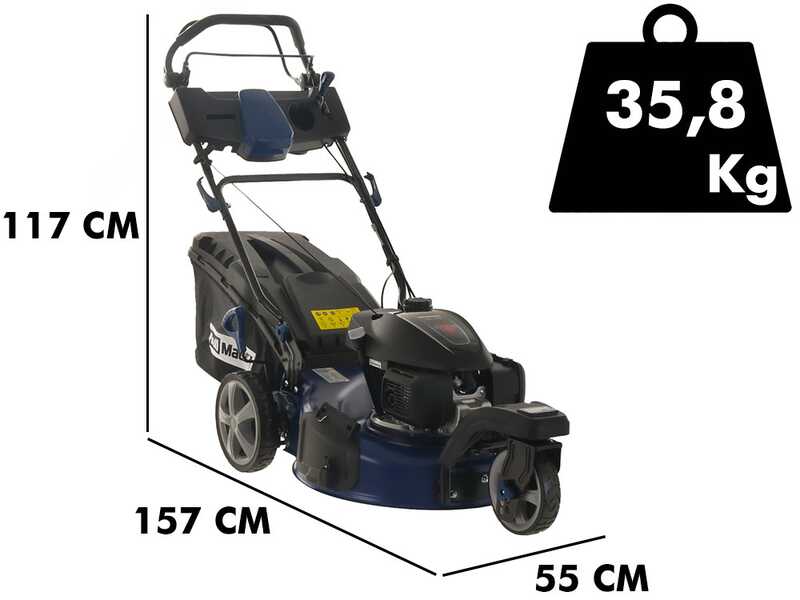 Benzinrasenm&auml;her mit Radantrieb BullMach CERBERO 53 H - Motor Honda GCVx200