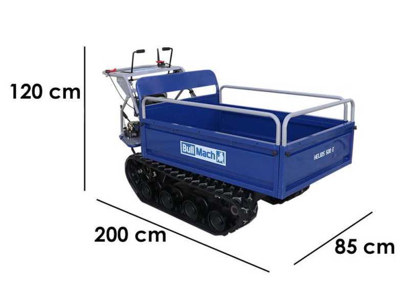 Raupendumper BullMach Helios 500 E - ausziehbare Ladefl&auml;che hydraulisch 500Kg