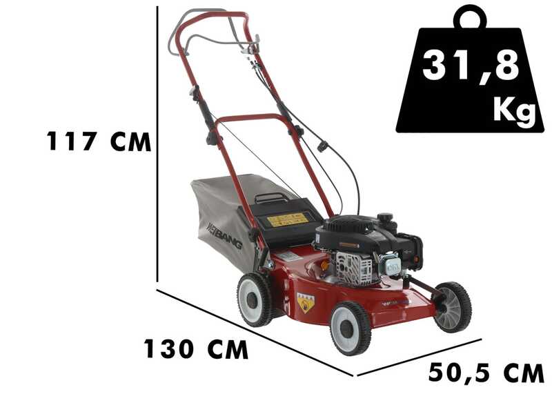 Benzin-Rasenm&auml;her mit Radantrieb WEIBANG WB455SCOP - 2in1 - 139 cm&sup3; Motor