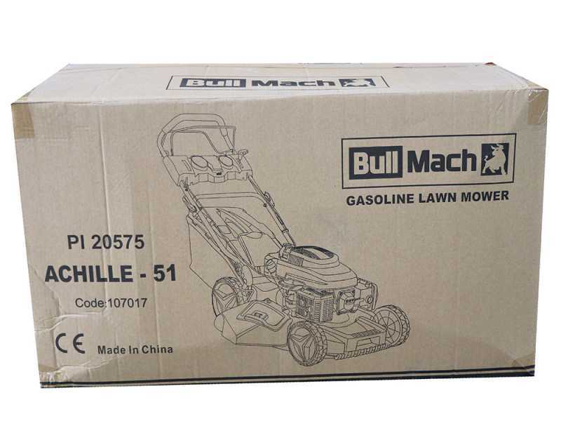 Benzin-Rasenm&auml;her mit Radantrieb BullMach ACHILLE 51 MY22 - 4 in 1 - 224 ccm Verbrennungsmotor