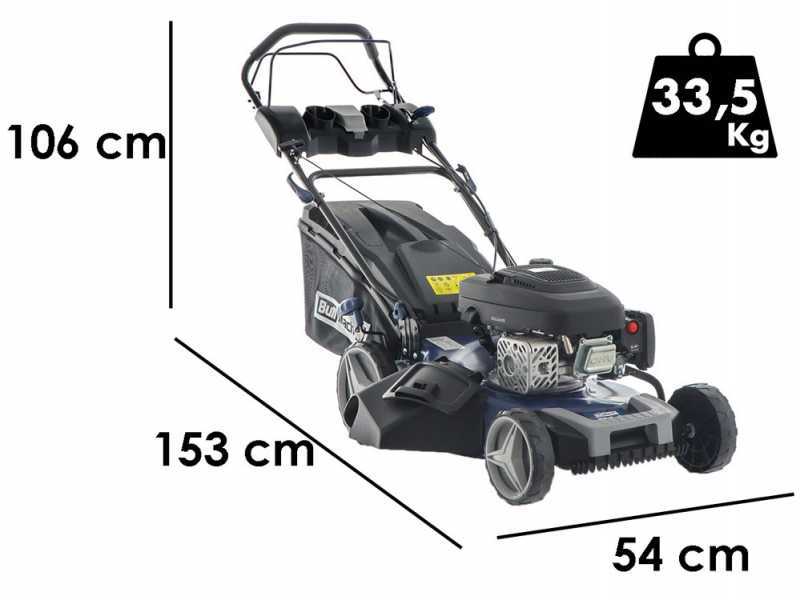 Benzin-Rasenm&auml;her mit Radantrieb BullMach ACHILLE 51 MY22 - 4 in 1 - 224 ccm Verbrennungsmotor