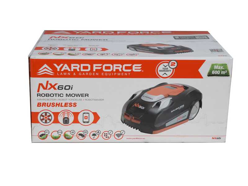 M&auml;hroboter Yard Force NX60i mit Lithium-Akku