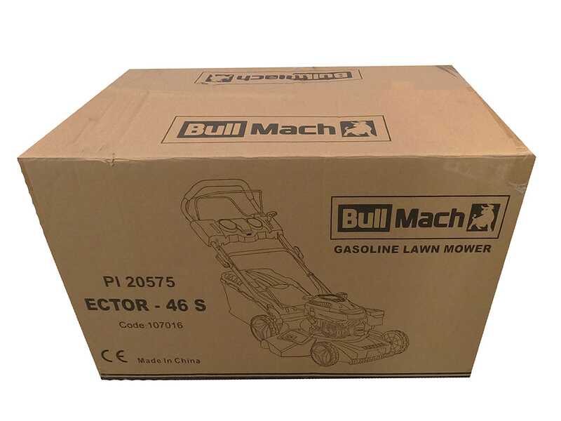 Benzin- Rasenm&auml;her mit Radantrieb BullMach ACHILLE - 51 H - 4 in 1 -  Motor Honda GCVx200