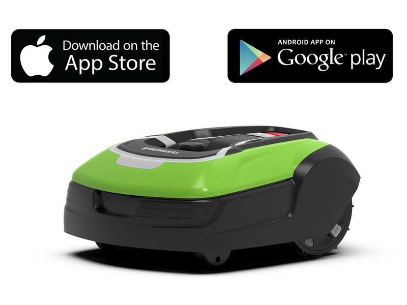 M&auml;hroboter Greenworks OPTIMOW 10 GRL110 - mit Begrenzungskabel