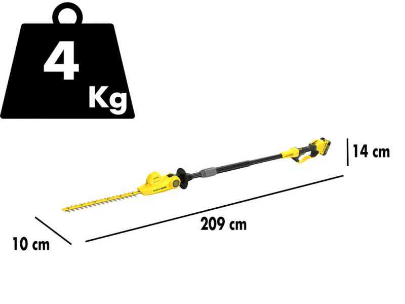 Elektrische Heckenschere STANLEY FATMAX V20 - 18V - 4AH mit Teleskopverl&auml;ngerung