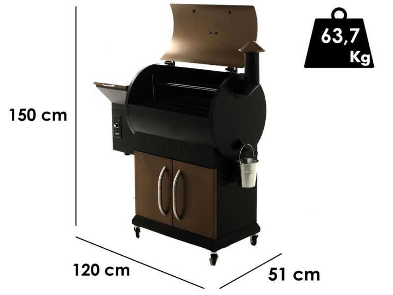 Pelletgrill ZGRILLS ZPG-700D - Grillrost aus Edelstahl - Kochfl&auml;che 66x49 cm