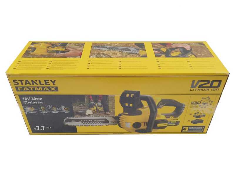 STANLEY FATMAX V20 - Akku-Kettens&auml;ge 18V 4AH - Schwert 30 cm
