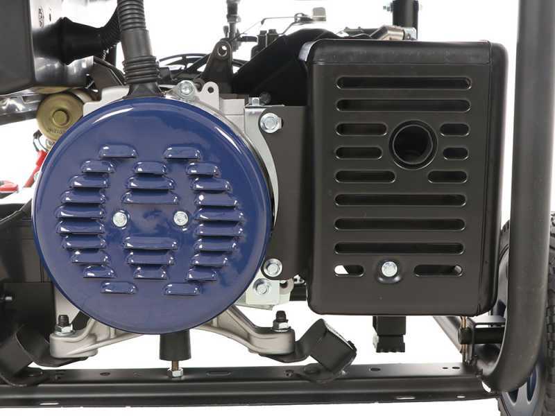 BullMach AMBRA 9500 E-3 - Benzin Stromerzeuger 400V dreiphasig  - 7,0 kW - mit R&auml;dern