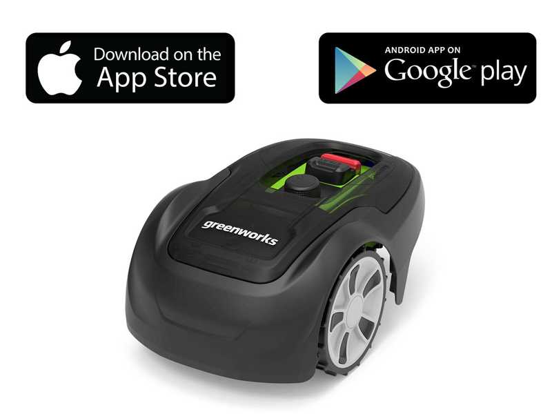 M&auml;hroboter Greenworks OPTIMOW 4  - mit Begrenzungskabel