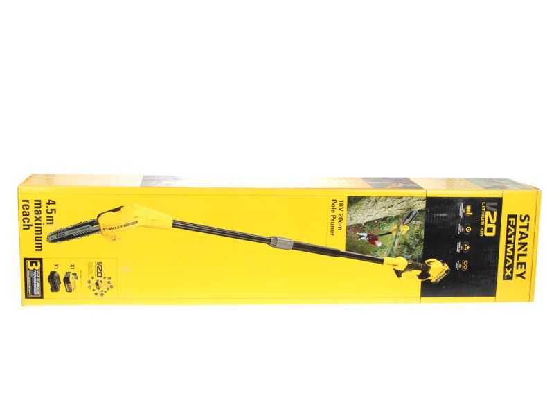 Akku-Hochentaster STANLEY FATMAX V2 mit einstellbarem Teleskopschaft - Akku 18V 4AH