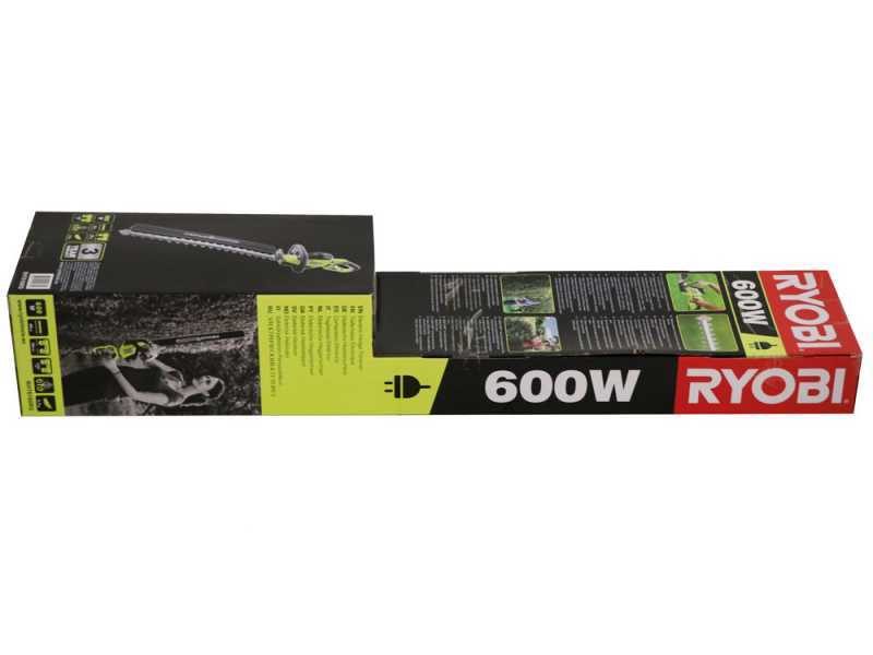 RYOBI 600W RHT6160RS - Elektro-Heckenschere 600W - 60 cm Schwert - 28 mm Schnitt
