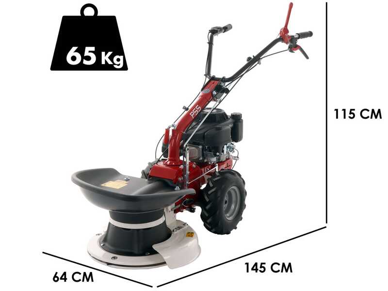 Benzin-Kreiselm&auml;her Eurosystems P55 - Loncin 196cc mit R&auml;dern