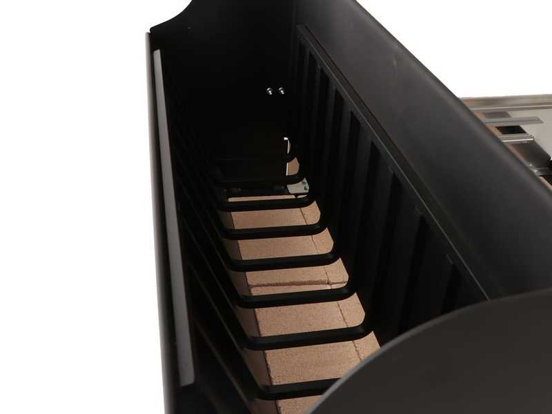 Famur BK 10 Elite - Holzkohle- und Holzkohlebrikett- Grill 2 in 1 - Gitter mit 8 mm-Drehgrillst&auml;ben