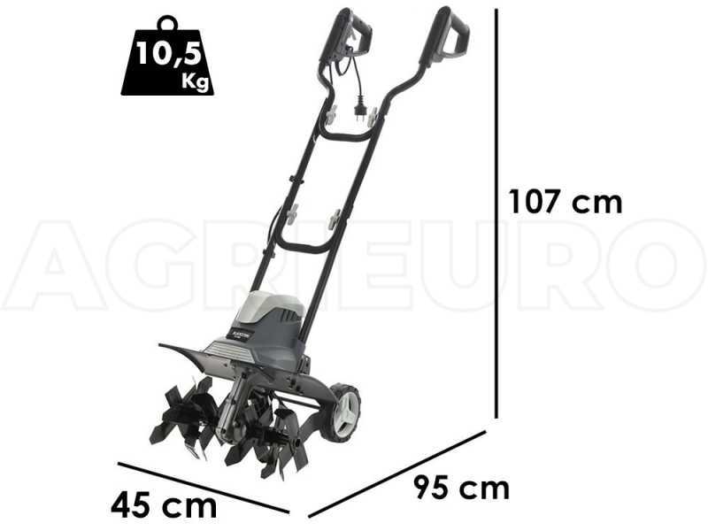 Elektrohacke BlackStone TE-450 - Motor 1500 W - 6 Hackenreihen