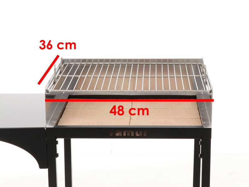 Famur BK6 Prime - Holzkohlegrill - Edelstahlgitter