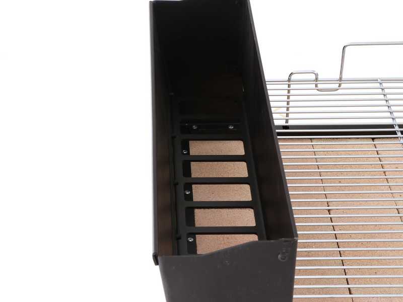 Famur BK7 Light - Holz- und Holzkohlebrikett- Grill 2 in 1 - Grillrost aus Chromstahl  70x48 cm