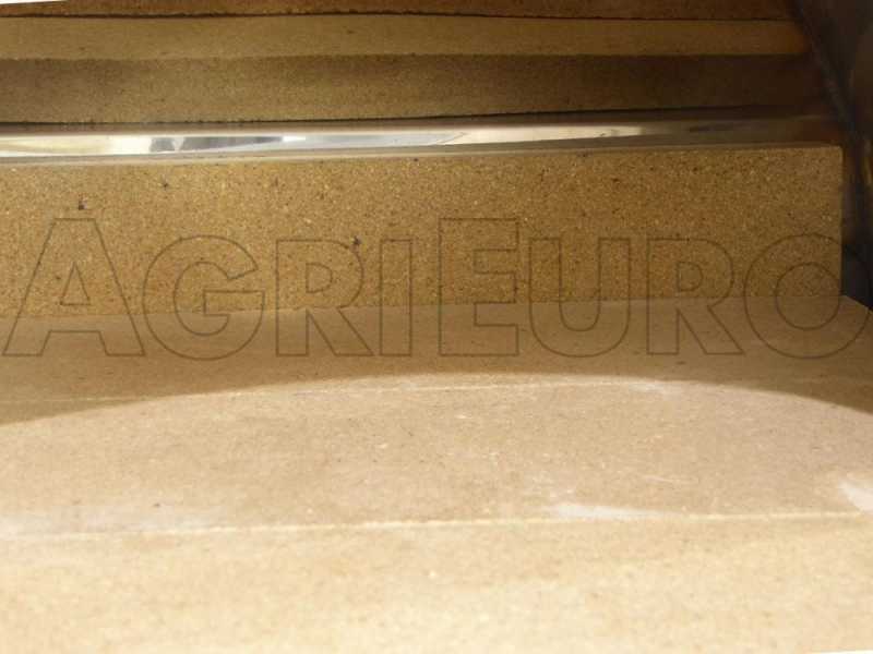 AgriEuro inox F00100 - Industrieller Holzbackofen - 220x160x98 cm