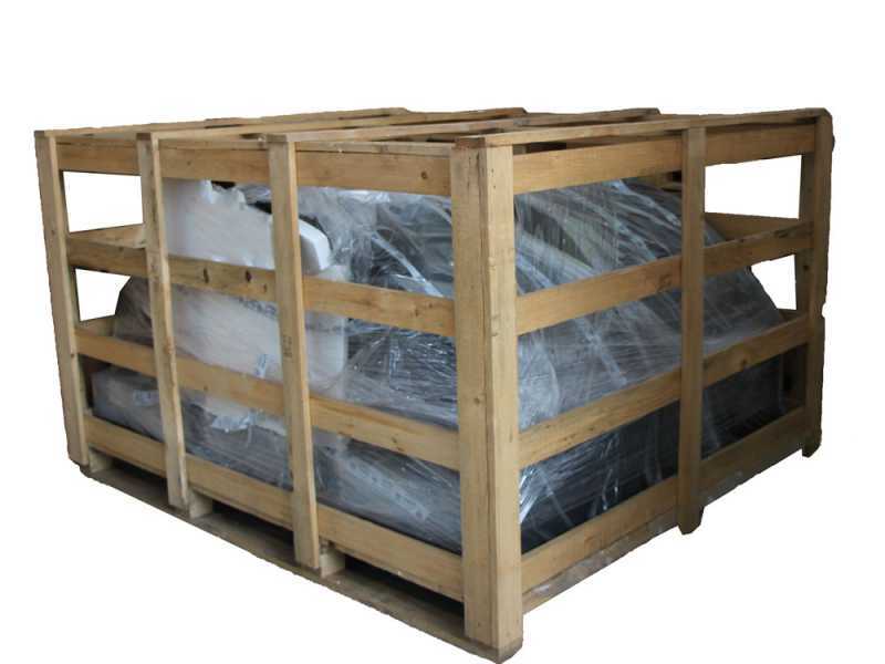 AgriEuro inox F00100 - Industrieller Holzbackofen - 220x160x98 cm
