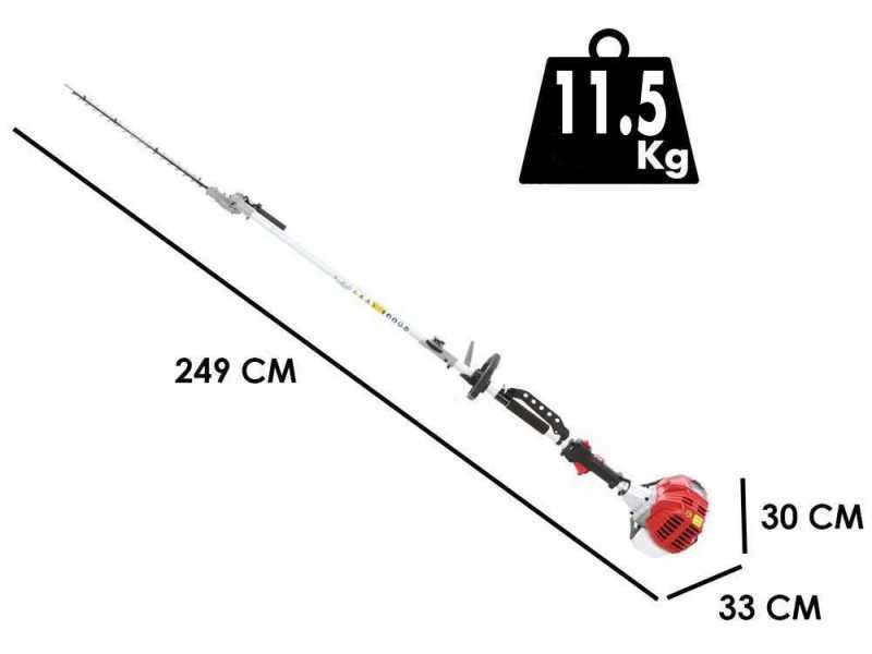 Heckenschere GeoTech GT-2 52 L 2-Takt-Benzin - 52 ccm