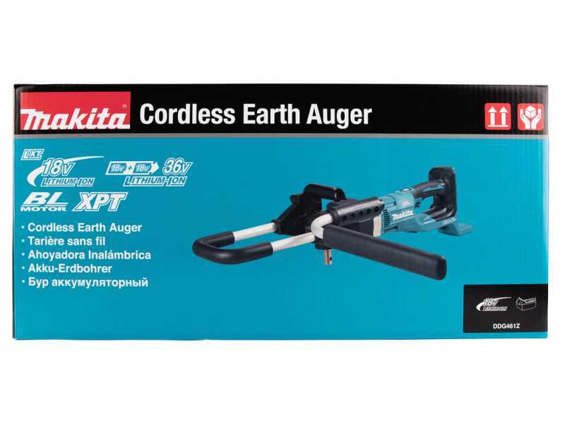 Makita DDG461Z  - Akku-Erdbohrer- 18Vx2 5 Ah - Bohrspitze nicht im Lieferumfang
