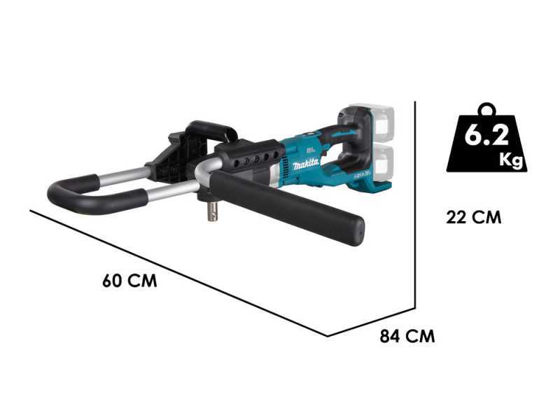 Makita DDG461Z  - Akku-Erdbohrer- 18Vx2 5 Ah - Bohrspitze nicht im Lieferumfang