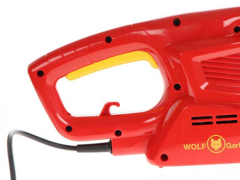 Elektrische Heckenschere Wolf Garten Lycos E/420 H - 420W Heckenschere mit 45cm Schiene