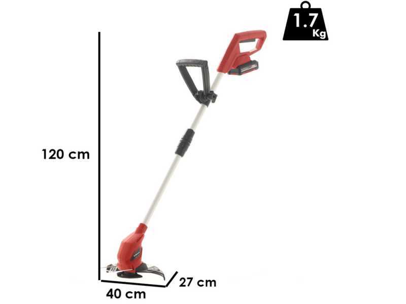 Einhell GC-CT 18/24 - Akku-Motorsense - Akku 18V 2ah und Ladeger&auml;t im Lieferumfang - 20 Ersatzmesser