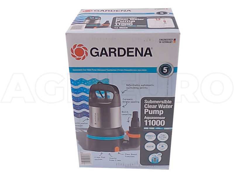 Tauchpumpe Gardena 11000 Aquasensor f&uuml;r klares Wasser art. 9034-20