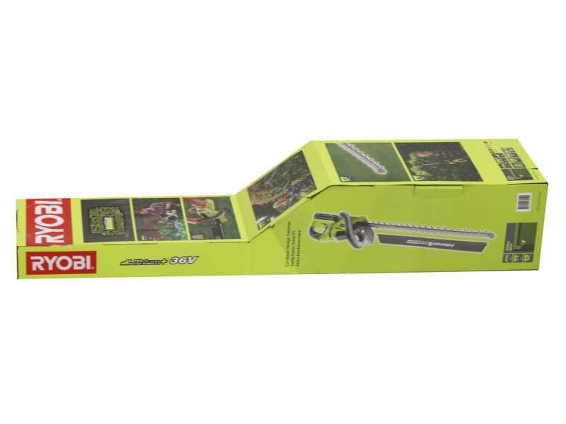 Akku-Heckenschere RYOBI RHT36B61R - MAX POWER 36V - 2Ah - 60cm Schwert