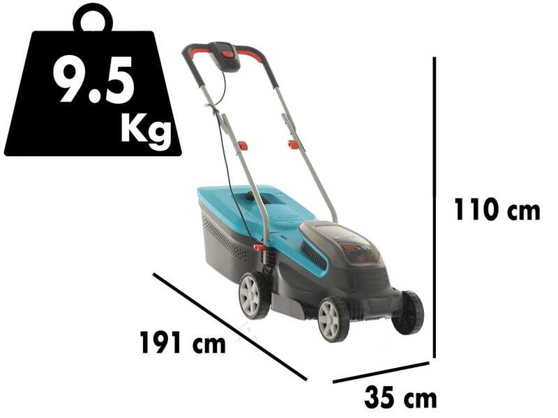 Elektro-Rasenm&auml;her Gardena PowerMax 32/36V P4A - 2 Batterien 18V/2.5Ah - Schnittbreite 32 cm