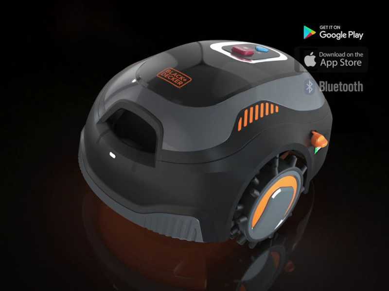 M&auml;hroboter Black &amp; Decker BCRMW122-QW mit Begrenzungskabel - Rasenm&auml;her mit 12V-Lithium-Akku