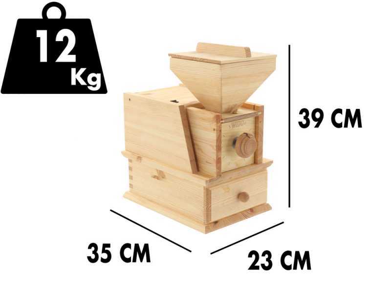 WIDU Universalm&uuml;hle Volksm&uuml;hle Mod. II aus Massivholz