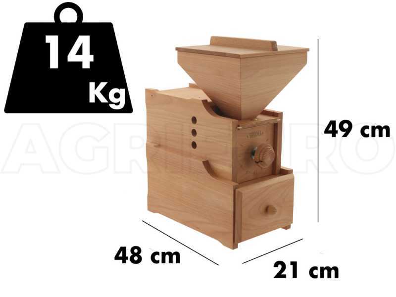 Getreidem&uuml;hle WIDU Universalm&uuml;hle Mod. 3 aus Buchenholz