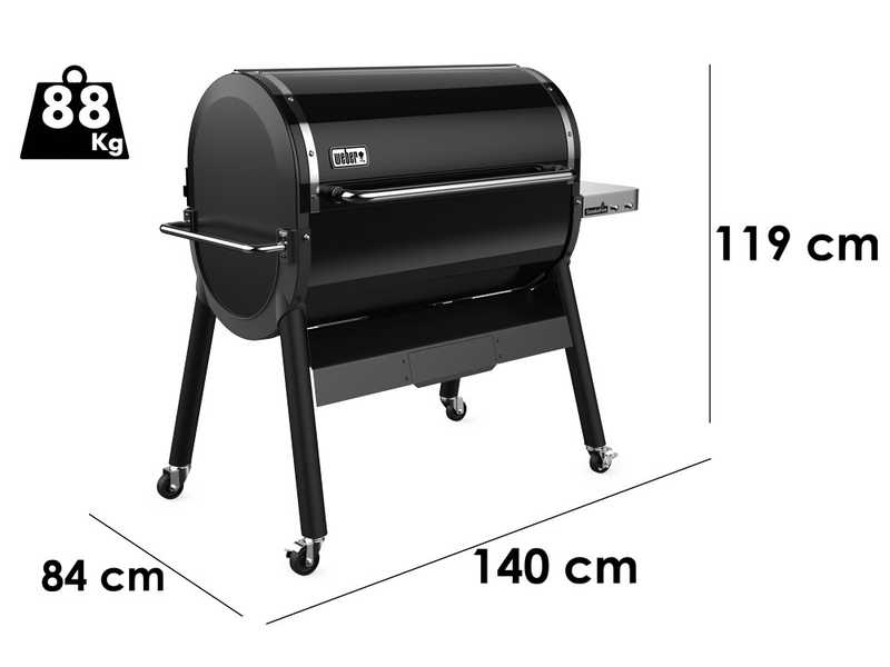 Weber Smoke Fire EX6 GBS Pelletgrill GrillgroBe 46 x 91 cm