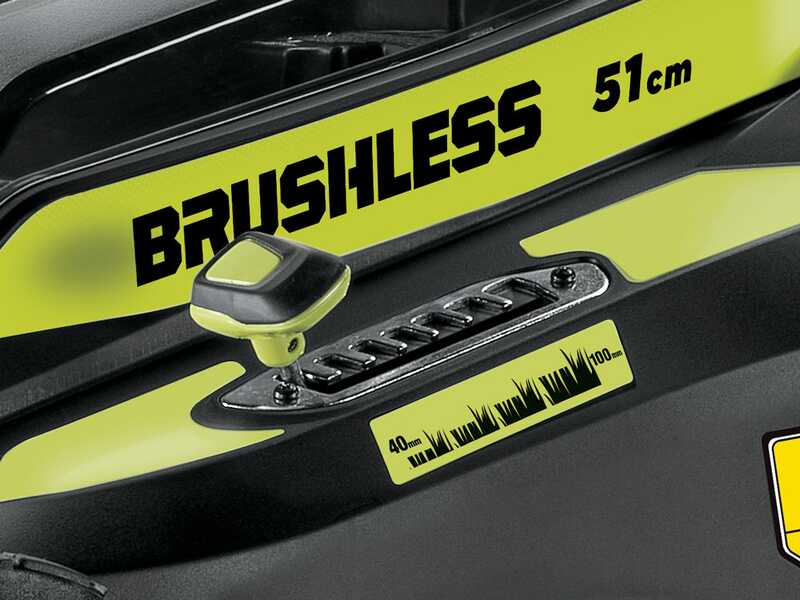 Akku-Rasenm&auml;her RYOBI RY36LMX51A-160 - 36V - 6Ah - 70 l Grasfangkorb - 51 cm Schnittbreite