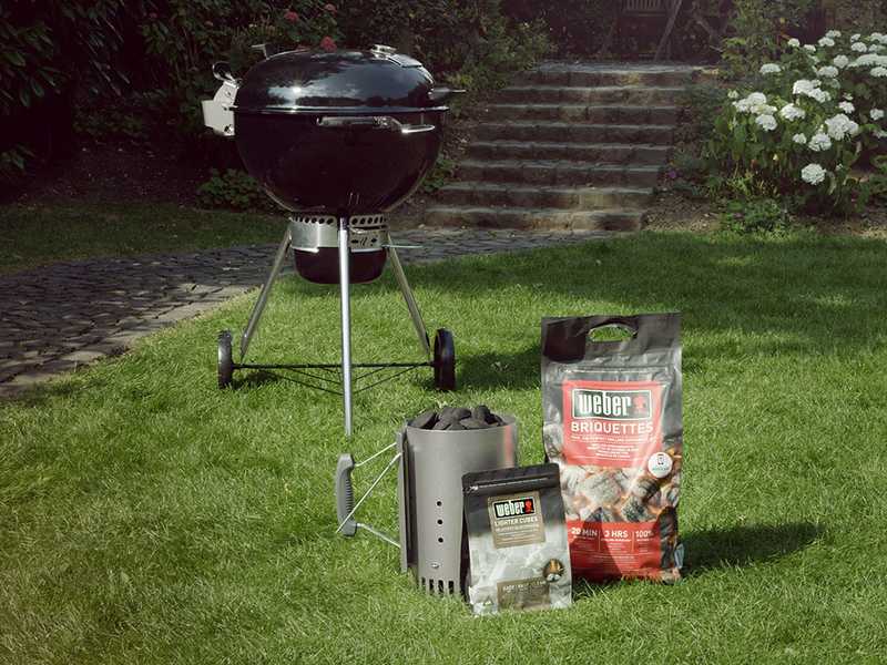 Weber Master Touch Premium E 5770 BLK Holzkohlegrill Abmessungen des Grillrosts 57 cm