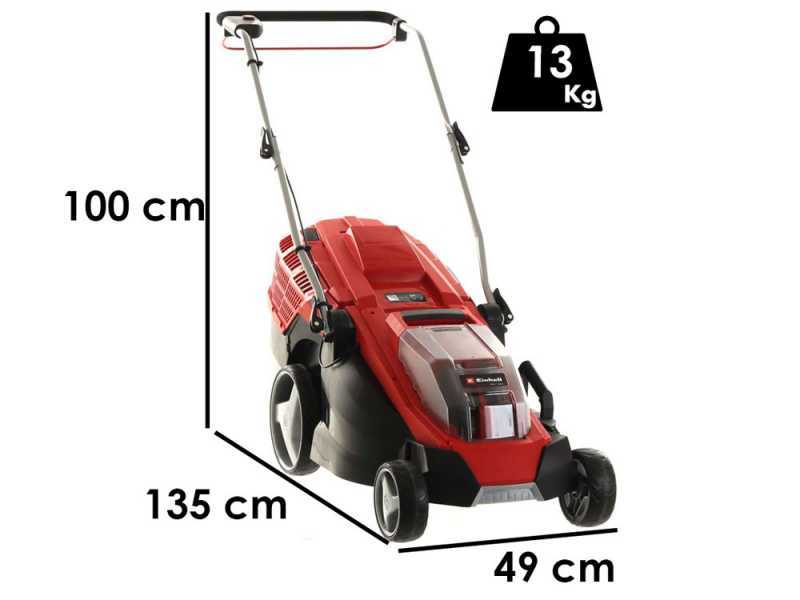 Einhell Akku-Rasenm&auml;her GE-CM 36/43 Li - mit Starterset 2 Akkus 18V/4ah und Ladeger&auml;t