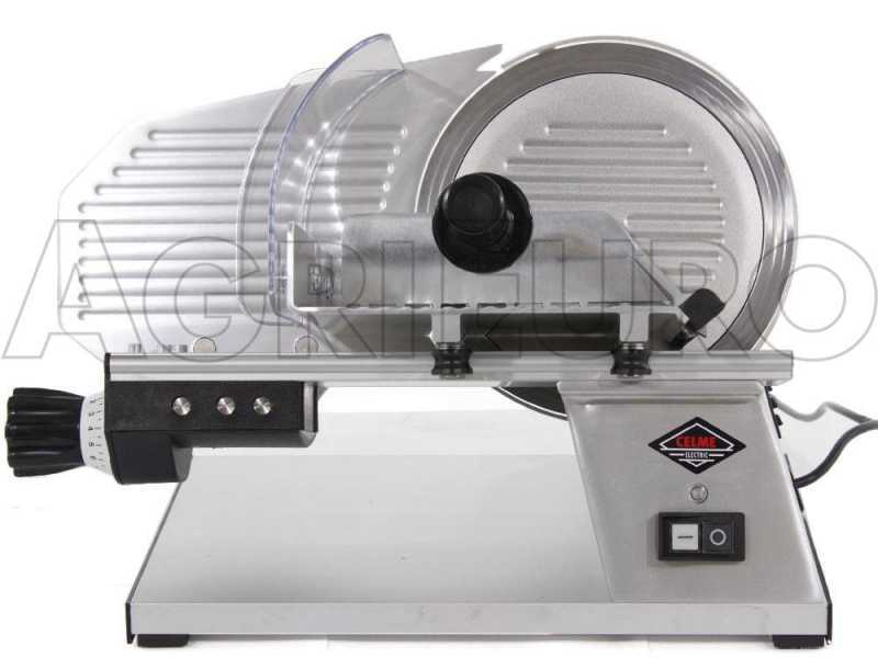 CELME TOP 250 Professionelle elektrische CE Aufschnittmaschine - aus eloxiertem Aluminium
