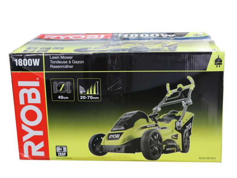 Ryobi RLM18E40H - Elektrischer Rasenm&auml;her- 1800 W - Schnittbreite 40 cm