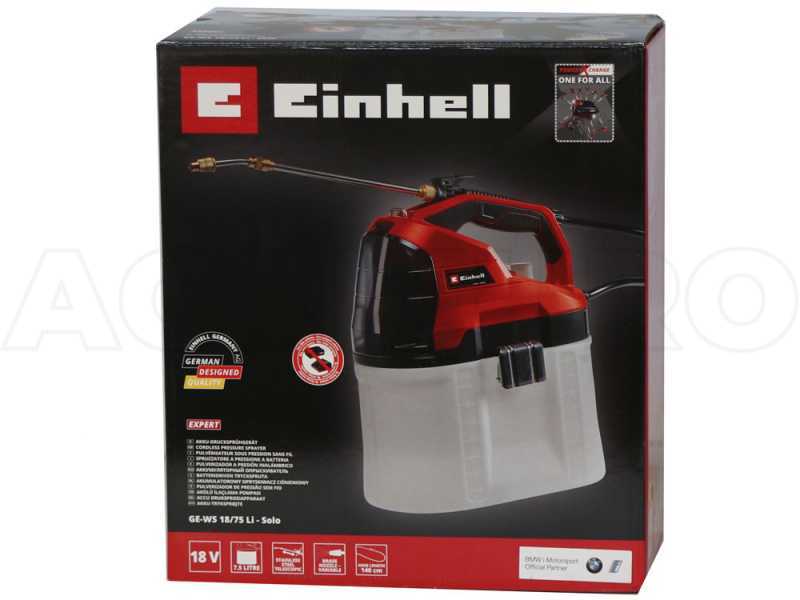 Akku-Spr&uuml;hger&auml;t GE-WS 18/75 Li Einhell - 7,5 L - OHNE AKKU UND LADEGER&Auml;T