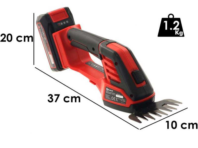 Einhell GE-CG 18/100 Li - Akku-Grasschere - Heckenschere - 18V/2.5 ah