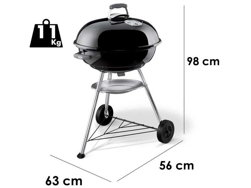 Weber Compact Kettle 57 Kohlegrill im Angebot Agrieuro