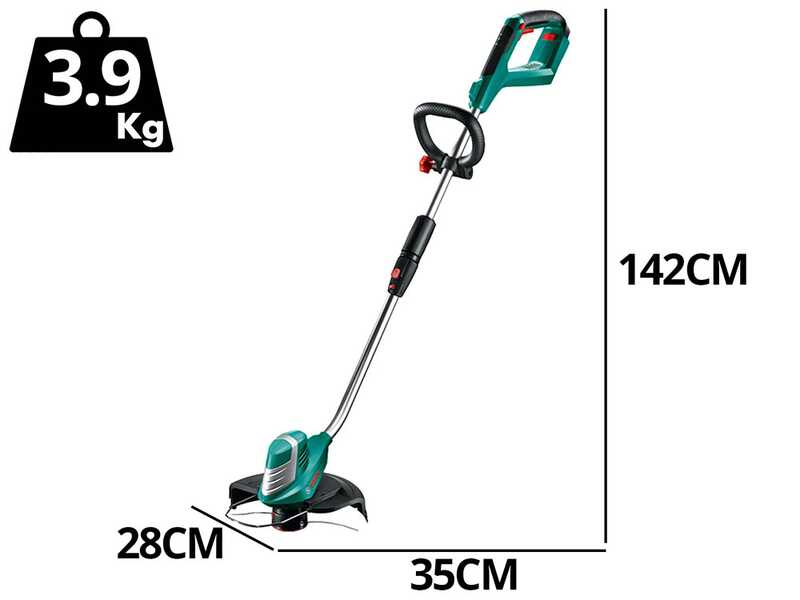 Bosch AdvancedGrassCut 36 Akku-Rasentrimmer - 36V/2Ah Lithium-Akku-Ladeger&auml;t und Akku enthalten