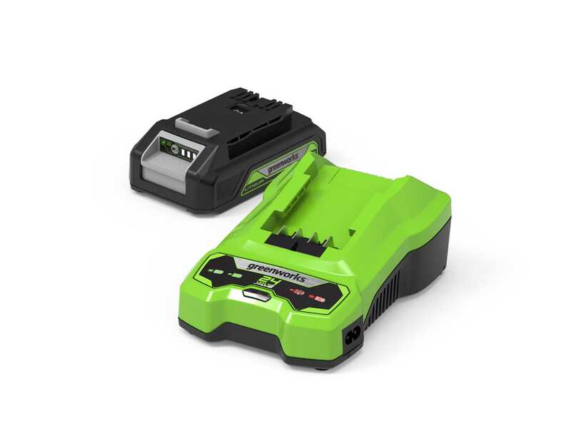 GREENWORKS G24SHT - Akku-Grasschere - Heckenschere - 24V/2.0 Ah