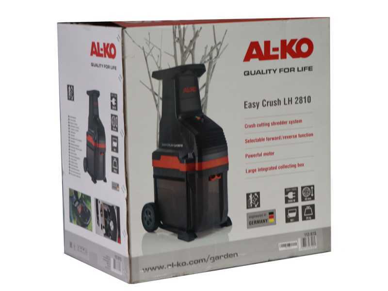 AL-KO Easy Crush LH 2810 - Elektro H&auml;cksler  - Walzenschneidsystem - Schnittdurchmesser 42 mm