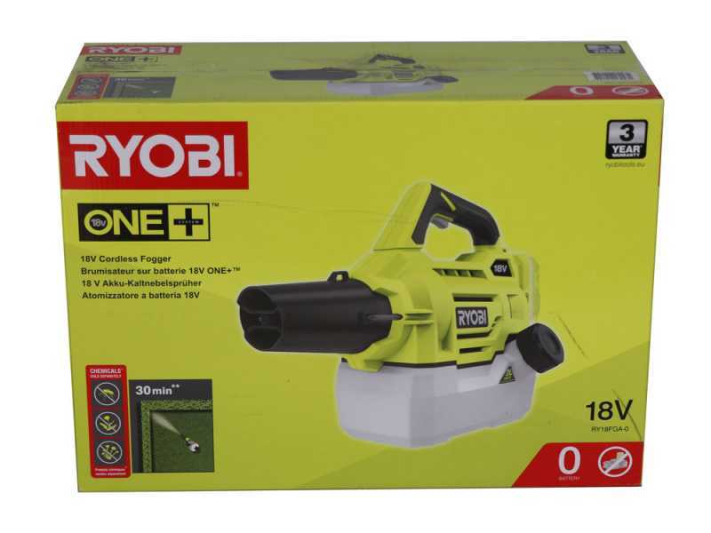 RYOBI Akku-Nebelspr&uuml;her RYOBI RY18FGA-0 -18V - AKKU UND LADEGER&Auml;T NICHT IM LIEFERUMFANG ENTHALTEN