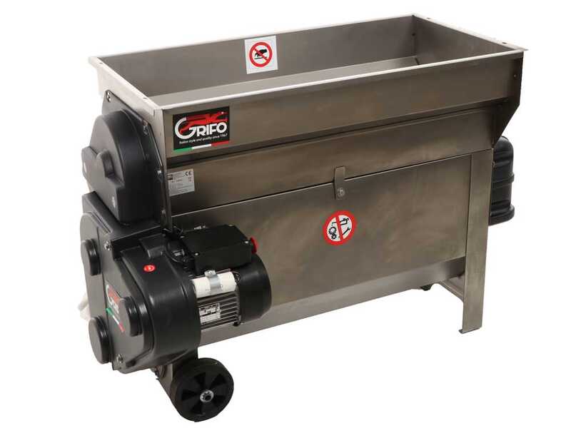 GRIFO DVEP30I - Elektrische Abbeermaschine mit Wanne