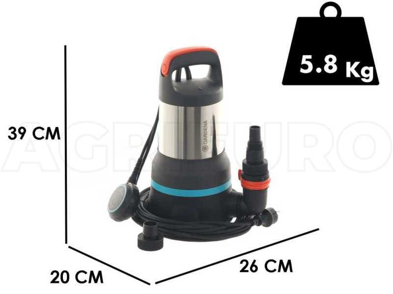Klar-/Schmutzwasser-Tauchpumpe 15000 Gardena - 2in1 - Art. 9048-20- aus Edelstahl